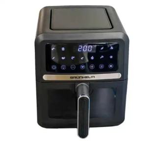 Фото товару Мультипіч Grunhelm GAF-5000: 5 л, 1500 Вт, сенсорне керування, 8 програм, антипригарне покриття, чорна