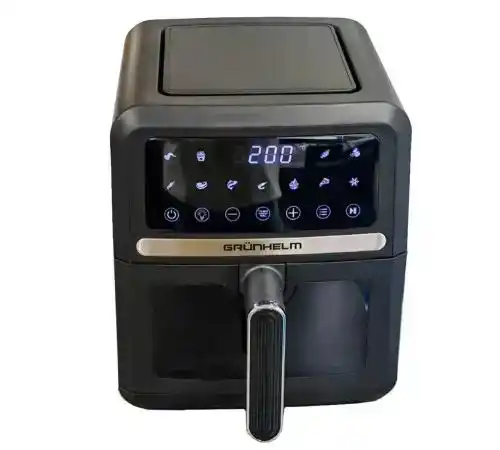 Мультипіч Grunhelm GAF-5000: 5 л, 1500 Вт, сенсорне керування, 8 програм, антипригарне покриття, чорна - зображення 5