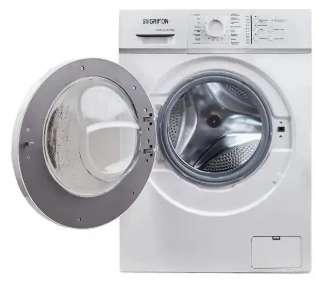 Пральна машина Grifon GWMS-6100 6 кг, 1000 об/хв, A++, підсилені підшипники та розбірний барабан, 85x59.5x44 см, біла - зображення 5