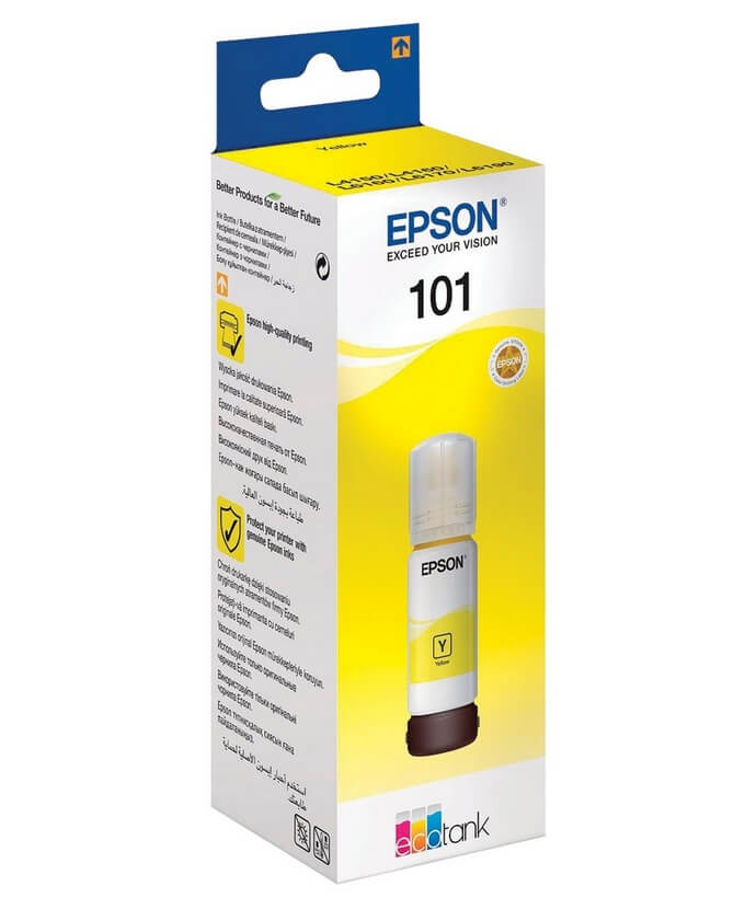 Контейнер з чорнилами EPSON L4150/L4160 101 yellow 70 мл - зображення 1