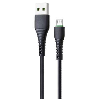 Фото товару Кабель micro USB на USB 2.4 А, 1 м, Grunhelm GMC-01MB