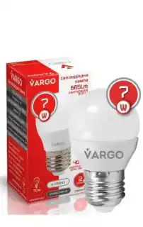 Фото товара LED лампа Vargo G45 7W 4000K E27 220V (V-110541).