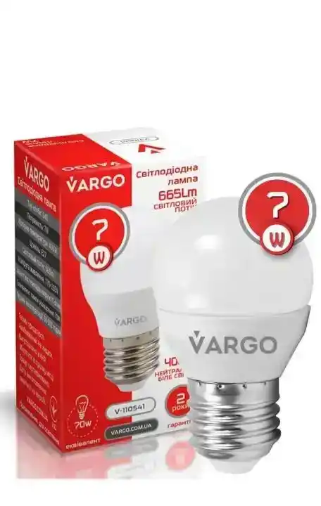 LED лампа Vargo G45 7W 4000K E27 220V (V-110541) - зображення 5