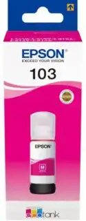 Фото товара Контейнер с чернилами Epson 103 Magenta 65 мл для L3100, L3110, L3150, L1100, L1200, L3100, L3200, L3500, L5100,L5200,L5300,L5500, L11050(C13T00S34A)