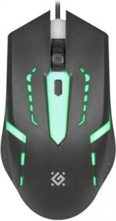 Фото товару Мишка геймерська Defender GM-600L USB, 4 кнопки, 1200dpi, з підсвіткою