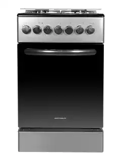 Фото товара Плита газоэлектрическая Grunhelm FG5612DG 50 см черное темное стекло