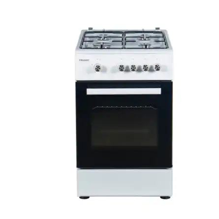 Газова плита Houser FSG 5201 W (газ/газ), 50 см, біла, 4 конфорки, газ-контроль, газова духовка - зображення 1