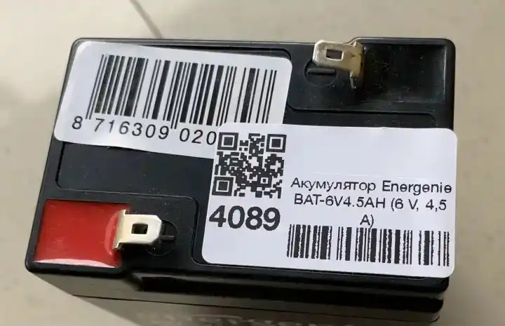 Акумулятор Energenie BAT-6V4.5AH  (6 V, 4,5 A) - зображення 5