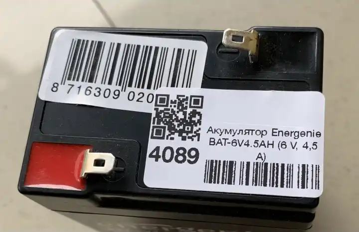 Акумулятор Energenie BAT-6V4.5AH  (6 V, 4,5 A) - зображення 3