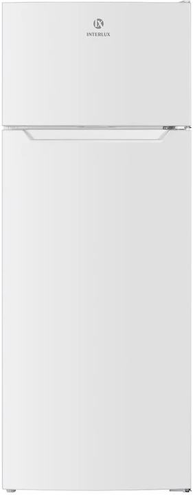 Холодильник ILR-0205W INTERLUX, 143 см, білий, крапельне заморожування, холодильна камера 171 л, морозильна камера (зверху) 42 л, 143×55×55 см - зображення 1