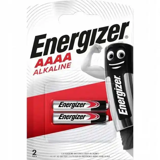 Батарейка AAAA LR61 Energizer, 1,5 V, лужна, уп. 2/1, аналоги: E96, LR8D425, 25A, 625A - зображення 5
