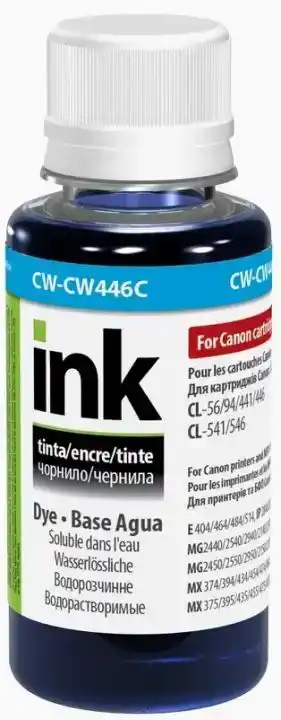 Чорнило ColorWay CW-CW446C Cyan 100 г, для принтерів Canon, універсальне - зображення 5