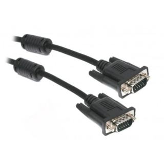 Фото товару Кабель VGA Male на VGA Male 1.8 м, V-VGA-6 Maxxter подвійне екранування та фільтр з 2 фкритами