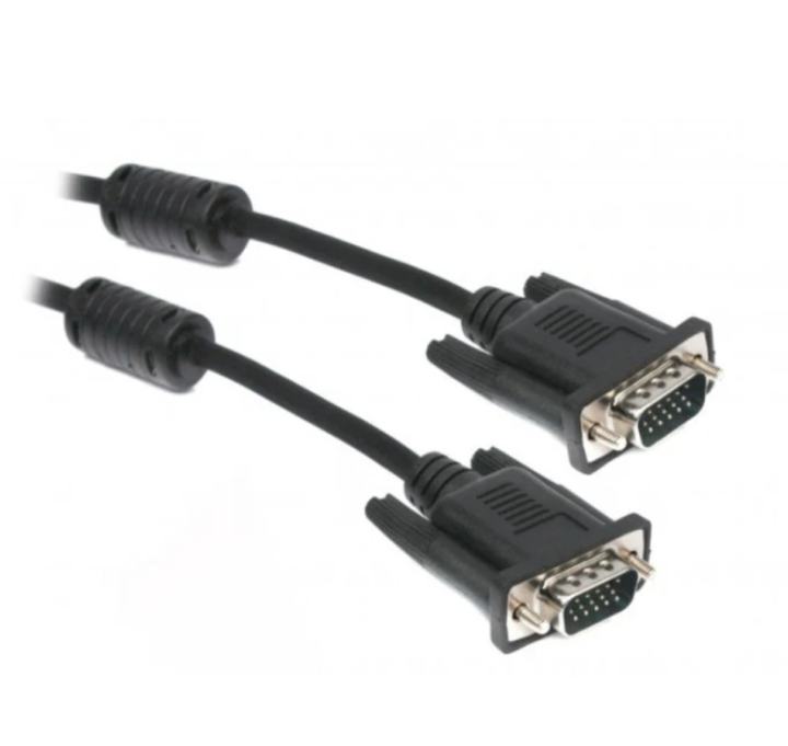 Кабель VGA Male на VGA Male 1.8 м, V-VGA-6 Maxxter подвійне екранування та фільтр з 2 фкритами - зображення 1