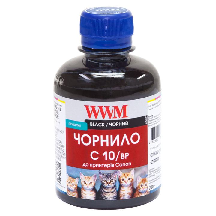 Чорнило WWM C10/bp Black 200 г для принтерів Canon - зображення 1
