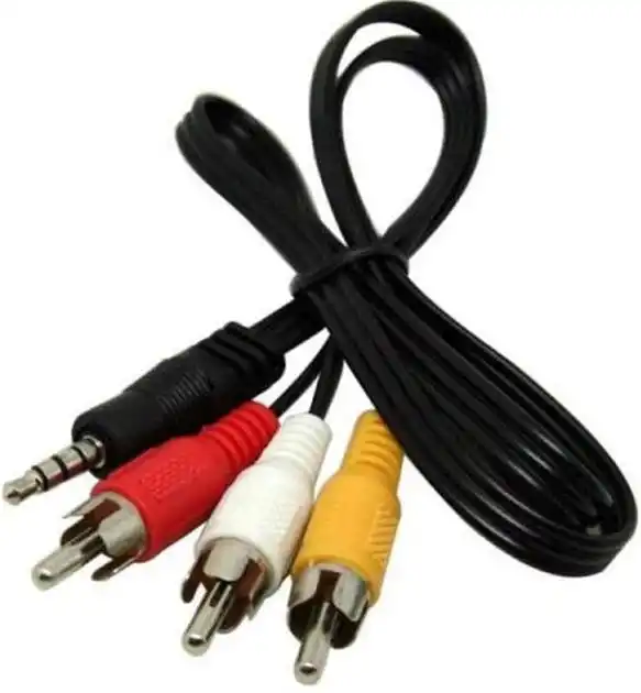 Кабель 3RCA Male на 3.5 мм Male 1.8 м, ATcom - зображення 5