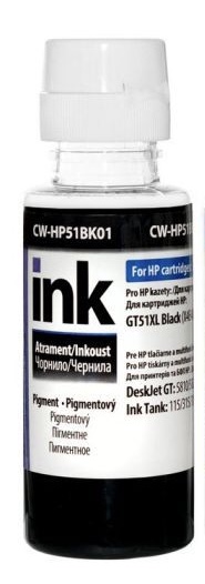 Чорнило ColorWay CW-HP51BK01 Black пігментне 100 г карт. HP: GT51XL (X4E40AE) і БФП HP DeskJet GT: 5810, 5820 ink Tank; 115, 315, 319, 412, 419 - зображення 6