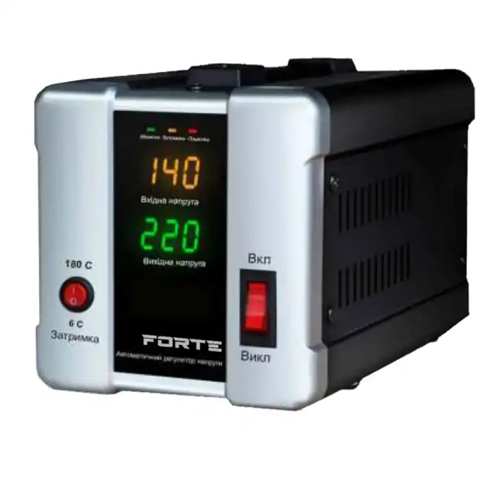 Стабілізатор напруги FORTE HDR-2000, релейного типу, потужність 1200Bт, точність 8%, вага 6.0 кг - зображення 5