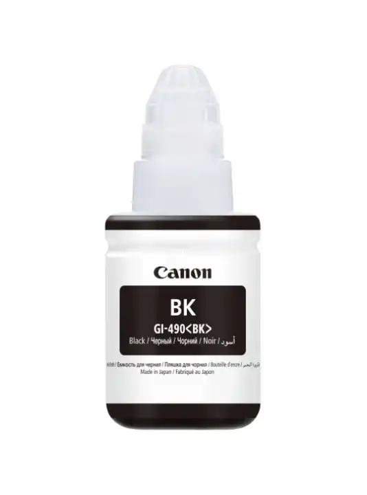 Контейнер з чорнилами Canon GI-490B 135 мл Black для Pixma G1400/G2400/G3400 (0663C001) - зображення 1