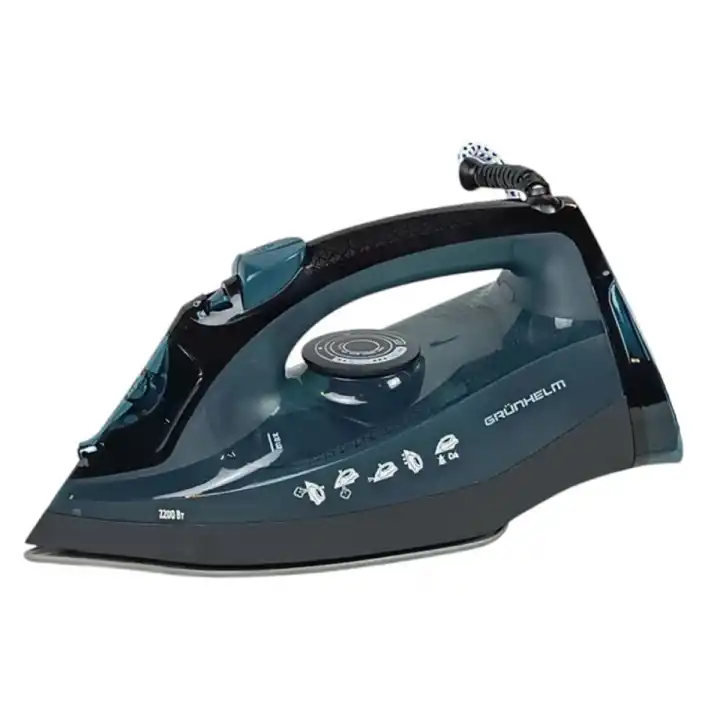 Праска Grunhelm EI8871C 2200 Вт, керамічна підошва, анти крапля, анти накип, довжина кабелю 2 м - зображення 5