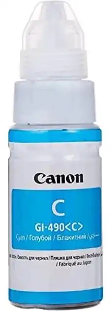 Контейнер з чорнилами Canon GI-490C 70 мл Cyan для Pixma G1400/G2400/G3400 (0664C001) - зображення 5