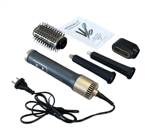 Фен щітка Grunhelm GHD-835 1200 Вт, для укладання волосся, з комплектом насадок - зображення 5
