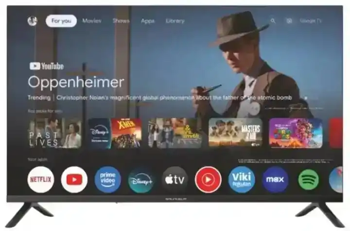 Телевізор Grunhelm 32H550 SMART TV, T2, HD, Google TV 5.0, голосове керування, металева безрамка, кольорова коробка - зображення 5
