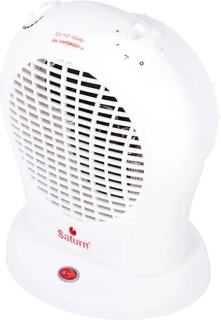 Фото товару Тепловентилятор Saturn CT-HT1245K поворотний 2 кВт, з перемикачем потужності та регулятором температури