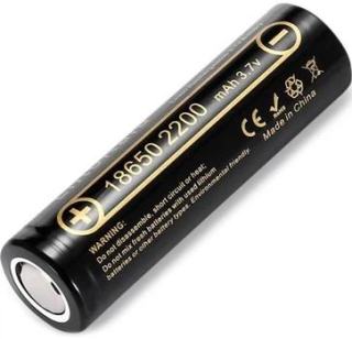 Фото товару Акумулятор 18650 LiitoKala 2200 mAh, Lii-22A літієвий, чорний, 3.7V без виступу