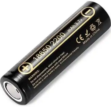 Акумулятор 18650 LiitoKala 2200 mAh, Lii-22A літієвий, чорний, 3.7V без виступу - зображення 5