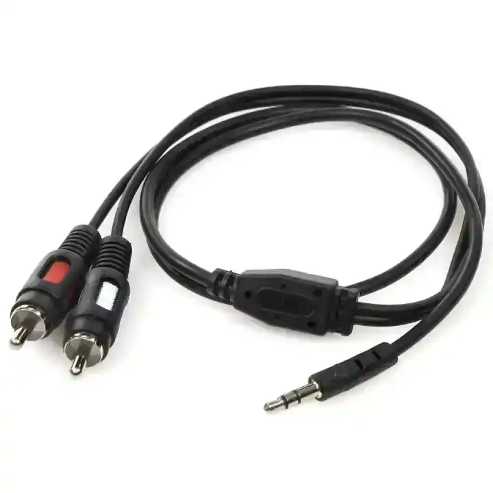 Кабель Audio 3.5 мм Male to 2xRCA Male 0.8 м ATcom - зображення 5