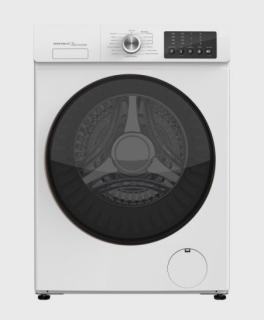 Фото товару Пральна машина автомат Grunhelm GWW-F612D0WB 6 кг, 1200 об/хв, біла з чорним люком, підсилені підшипники, розбірний барабан, Гарантія 2 роки.